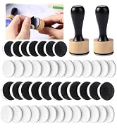 Briartw 46 Packs Mini Round Ink Blending Tool with Foams Set,2 Pcs Round Alcohol Ink Mini Applica...