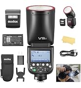 Godox V1 PRO N USA Version Flash for Nikon Camera with External Flash SU-1 2980mAh 76W Battery TT...