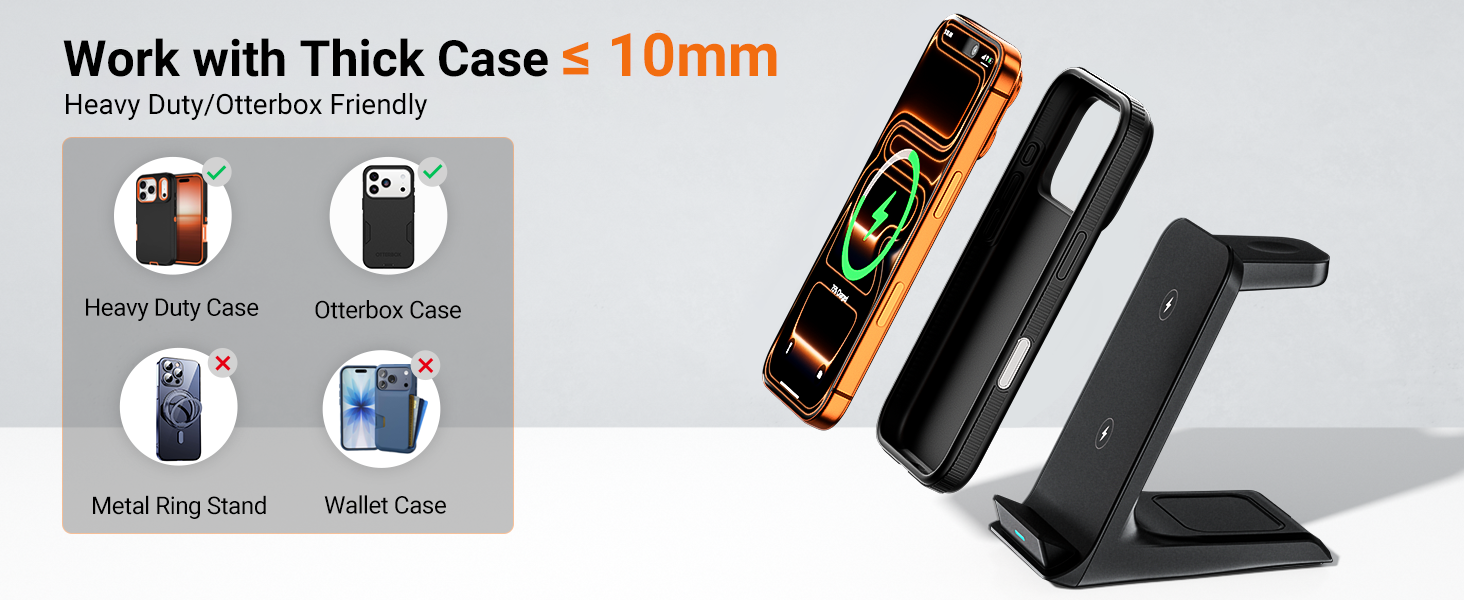 iphone and apple watch charging station 3 in 1 airpods