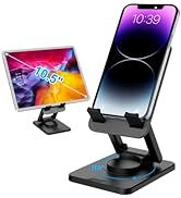 COLOR LIZARD 360° Rotatable Phone Stand, Portable&Foldable Phone Holder for Desk, Bed, Cell Phone...