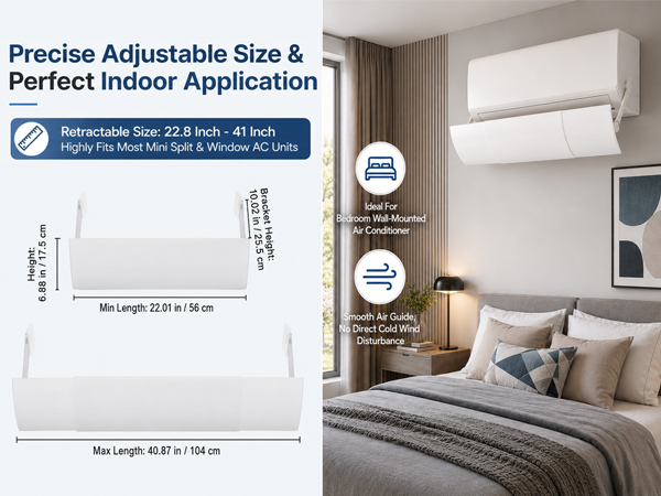 Adjustable Air Conditioner Deflector