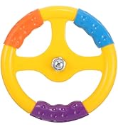 Toyvian Steering Wheel Toy: Plastic Steering Wheel for Bumper Cars, Baby Driving Toy with Screw, ...