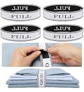 BROPGOD Bed Sheet Organizer Bands with Hook and Loop Adjustable Sheet Organizers and Storage Labe...