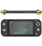 eXtremeRate Chrome Gold Glossy Replacement ABXY Home Capture Plus Minus Keys Dpad L R ZL ZR Trigg...