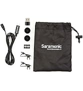 Saramonic LavMicro-U USB C Lavalier Microphone for iPhone 15, iPad, Android, Omnidirectional Cond...