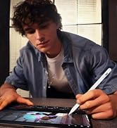 Stylus Pen for iPad 2018-2025, USB C Fast Charging Magnetic Pen with Tilt Sensitivity & Palm Reje...