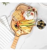Elihome Pickleball Charcuterie & Cutting Board, Pickleball Gifts for Women Men, Wood Fiber 16 x 8...