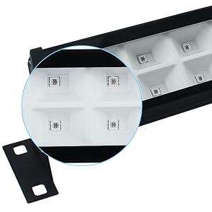 a black plastic case with a white plastic case for a display case