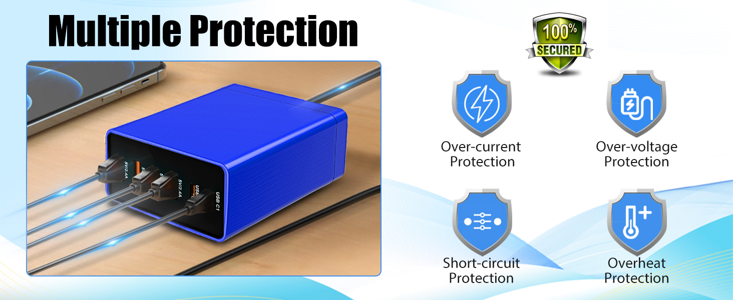 multi port USB charging charger