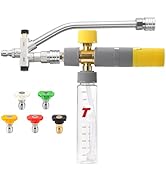 Tool Daily Foam Cannon Dual Connector, Mini Foam Cannon for Pressure Washer, 5 Power Washer Spray...