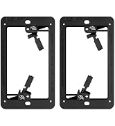 VCELINK Low Voltage Mounting Bracket, Flush Low Voltage Box, Black 2-Pack | With Alignment Holes ...