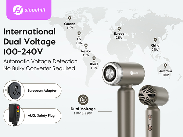 dual voltage hair dryer