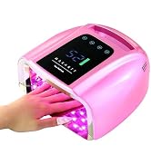 Makartt Professional UV LED Nail Lamp with Handle Rechargeable Nail Dryer | Cordless Nail Light w...