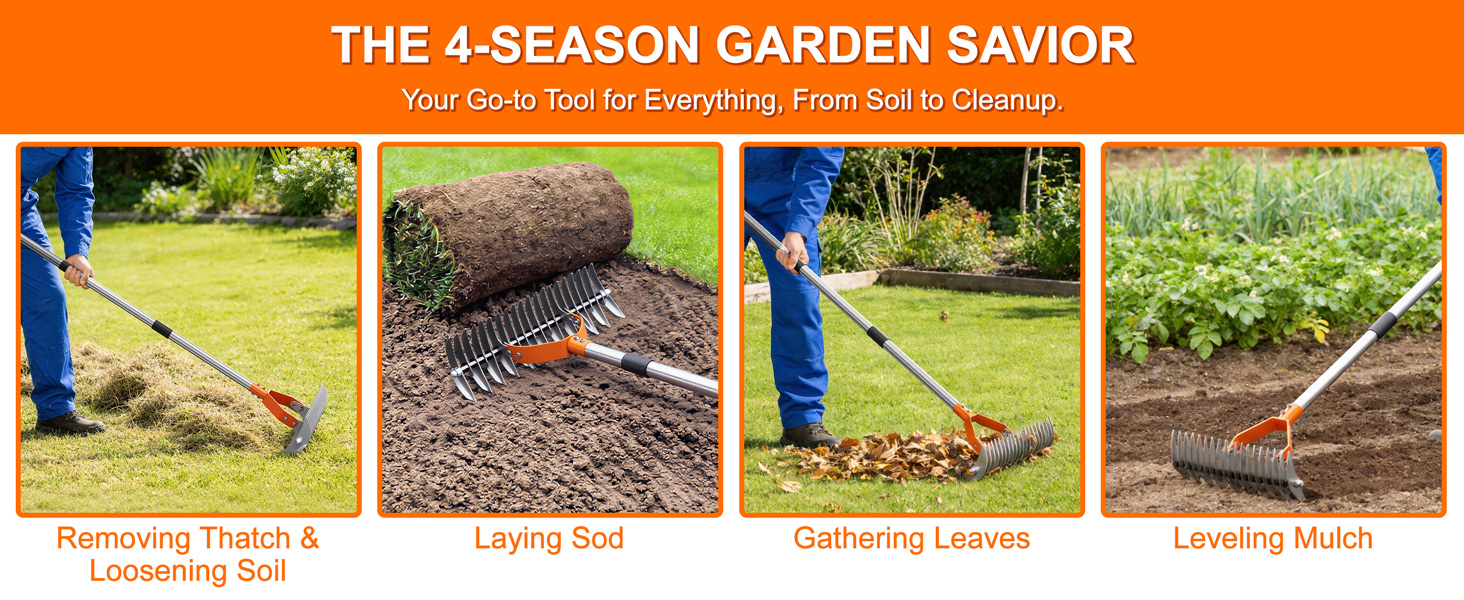 dethatcher rake for lawn