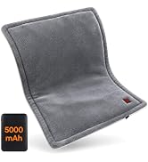 comfheat Portable Cordless Heating Pad with 5000mAh Battery, 1.7LB Weighted | Heat Pad Rechargeab...