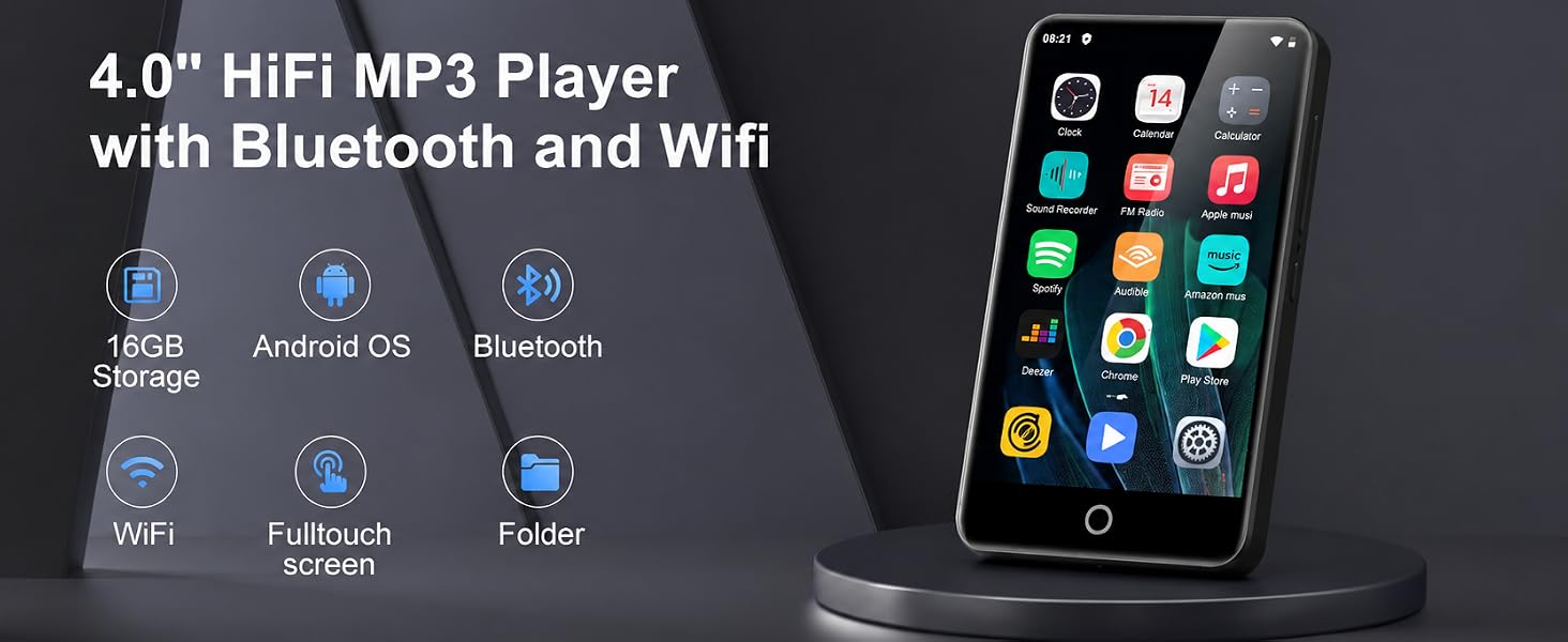 MP3 player spotify bluetooth