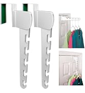 Wonder Hanger Over The Door 2-Pack Organizer for Clothes Hangers, Space-Saving Cascading Hanger H...