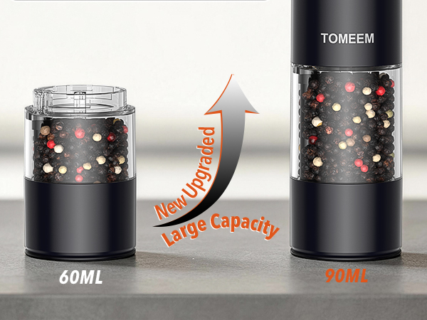 Rechargeable Electric Salt and Pepper Grinder Set