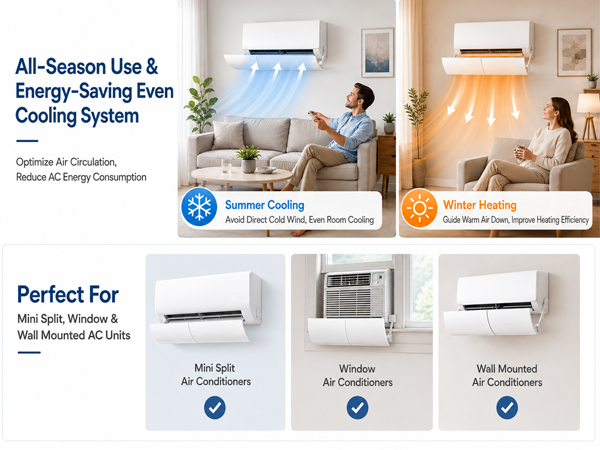 Adjustable Air Conditioner Deflector