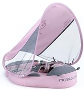 Mambobaby Float with Canopy Size Improved Non Inflatable Infant Baby Pool Float Smart Mambo Float...