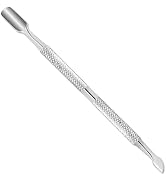 Cuticle Pusher – Professional Stainless Steel Nail Scraper & Cuticle Remover – Dual-Sided Tool fo...