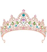 TODDER Crystal Tiara and Crown for Women Girls Princess Tiara Glinda Crown Rhinestone Headband fo...