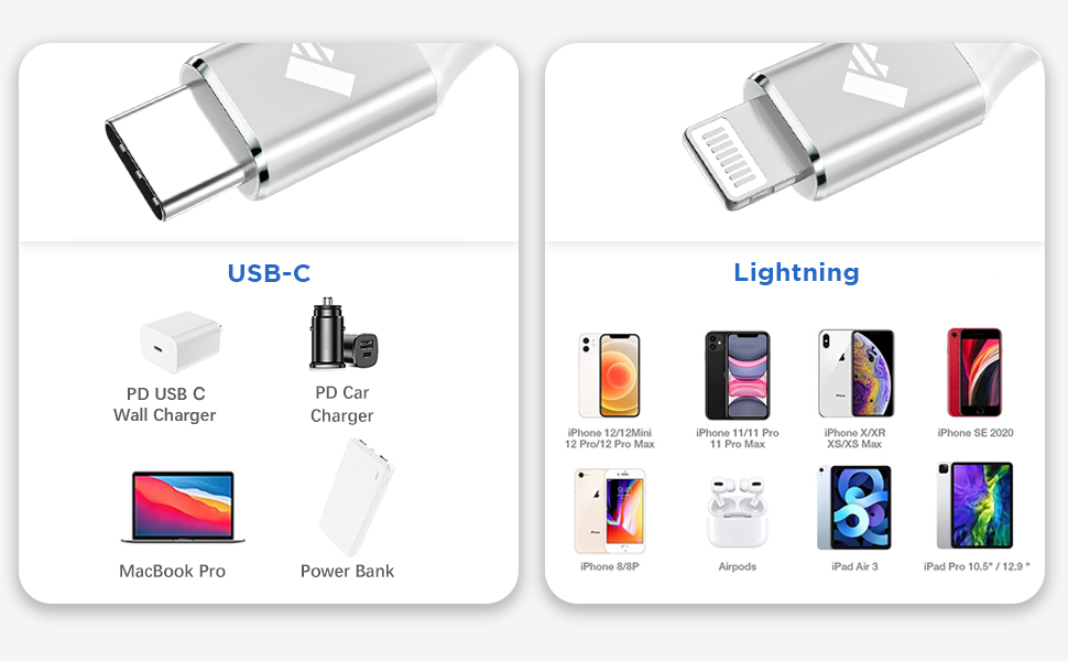 USB C to Lightning Cable