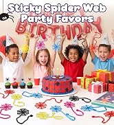 30PCS Sticky Spider Web Hands Halloween Bulk Party Favors for Kids 4-8 8-12 | Halloween Toys Good...
