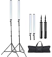 GSKAIWEN Photography Studio LED Lighting Kit Adjustable Light Professional Electrical Lights with...
