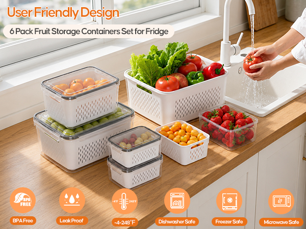 fruit storage containers for fridge