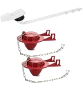 Universal Toilet Handle Replacement Kit Front Mount with 2-Inch Toilet Flapper Replacement, Toile...