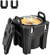 ARLIME 32QT Insulated Food Carrier, Stackable Catering Hot Box w/Integral Handles & Buckles, Stai...