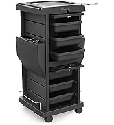 TASALON Ultimate Trolley Cart for Hair Salon Station – Space Saving Rolling Beauty Cart for Extra...
