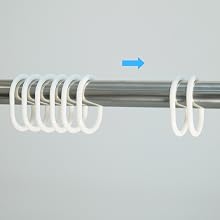 Shower Curtain Hooks Glide Easy Across Rod