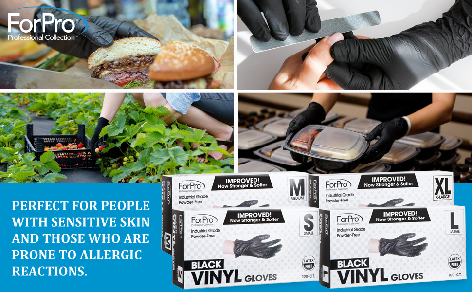 ForPro Powder Free Vinyl Gloves