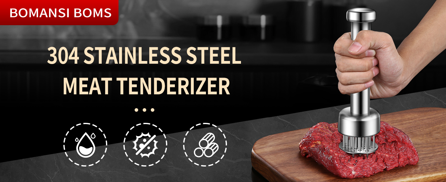 stainless steel meat tenderizer