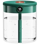 Humidifier,2L USB Personal Desktop Humidifier with Night Light Doubel Nozzle Quiet Air Humidifica...