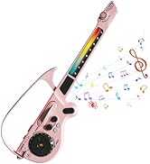 RedCrab Kids Electric Guitar Play Set,Kid Guitars with DJ Turntable, Bluetooth & Lights, 4 Tones/...
