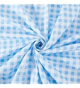 WADORN 1.1Yards Gingham Premium Cotton Quilting Fabric by The Yard, 63" Width 100% Cotton Light B...