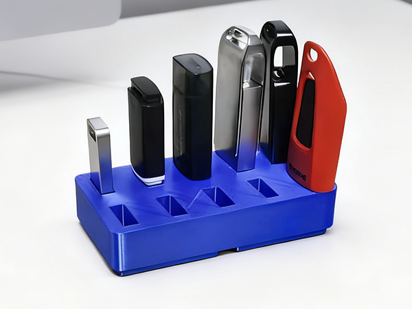 JBOS 10-Slot USB Flash Drive Holder Stand, Desktop Organizer Rack for Memory Sticks