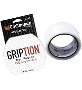 CATTONGUE GRIPS Non-Abrasive Grip Tape Wrap - 2” Thick Heavy-Duty, Waterproof Anti-Slip Tape for ...