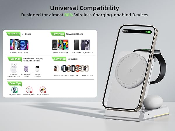 phone watch charging station