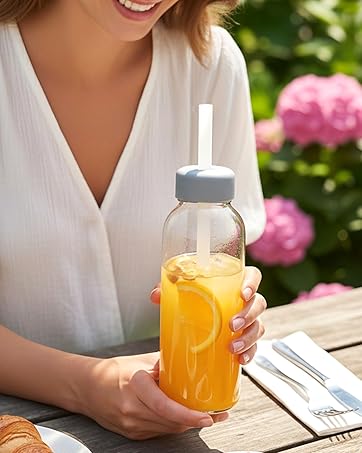 10 oz glass juice bottles