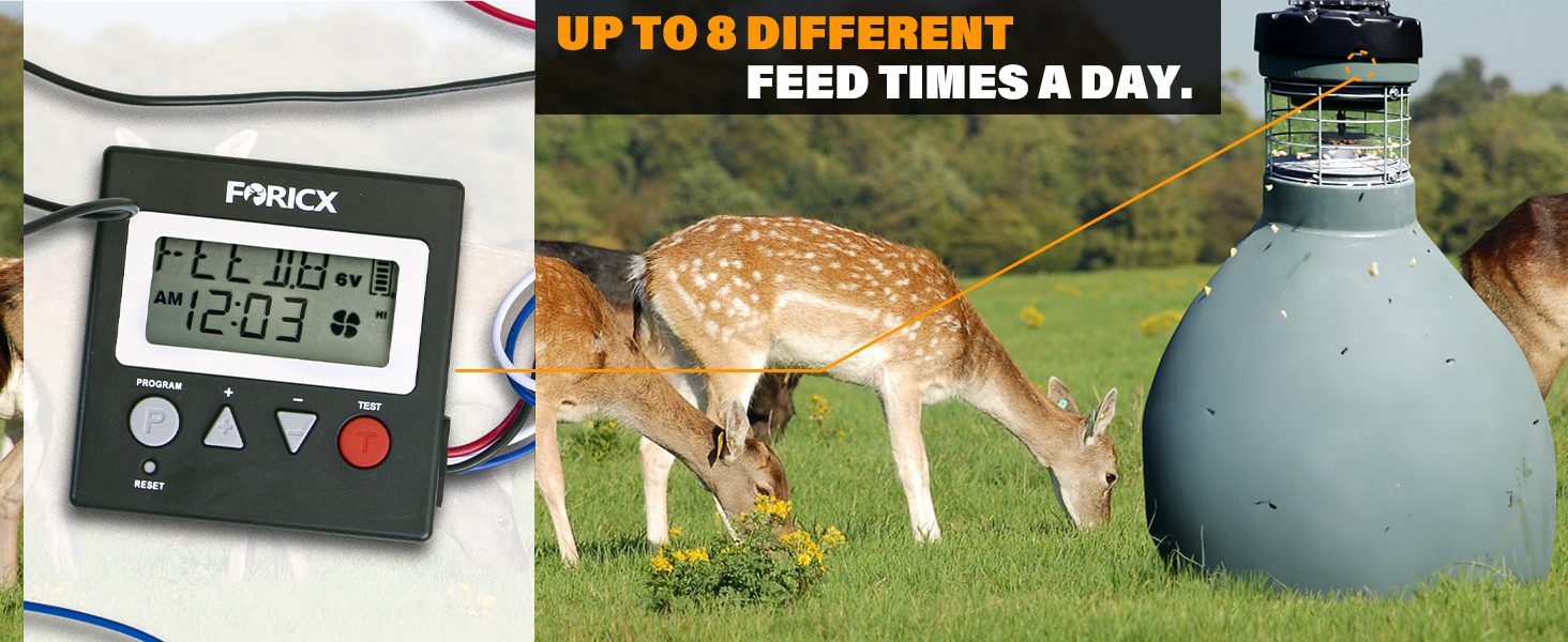 Feeder 8 Times Digital Timer for Hunting Game Feeding