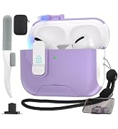 Maxjoy for AirPods Pro 3 Protective Case with Cleaning Kit, Military Hard Case with Lock Shock-Ab...