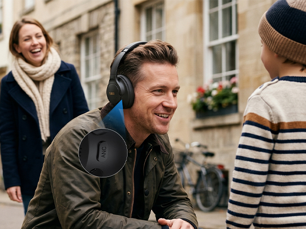 1Mii AI Y8+ Noise Cancelling Headphones Bluetooth 6.0