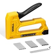 SHALL Light Duty Staple Gun for Wood - Yellow Upholstery Staple Gun with 1600pcs JT21 Staples 1/4...