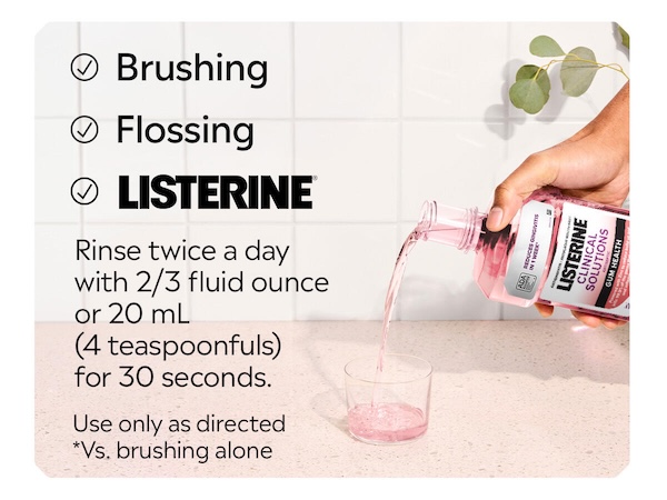 Brushing, Flossing, Listerine