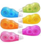 WISOPTUS Cute and Aesthetic White Correction Tape, 13.12ft Each, 6-Count Pack, Easy to use, Dry I...