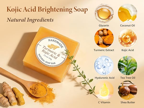 kojic acid and turmeric soap